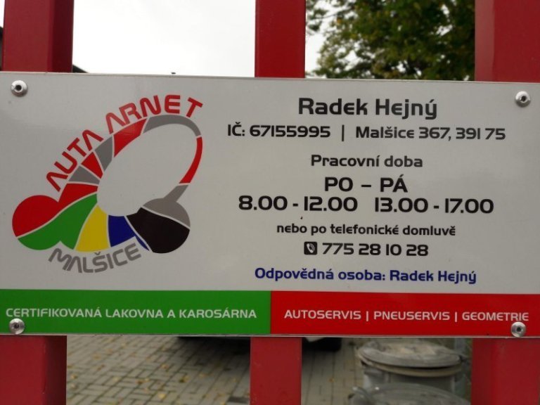 Auta Arnet - Radek Hejný