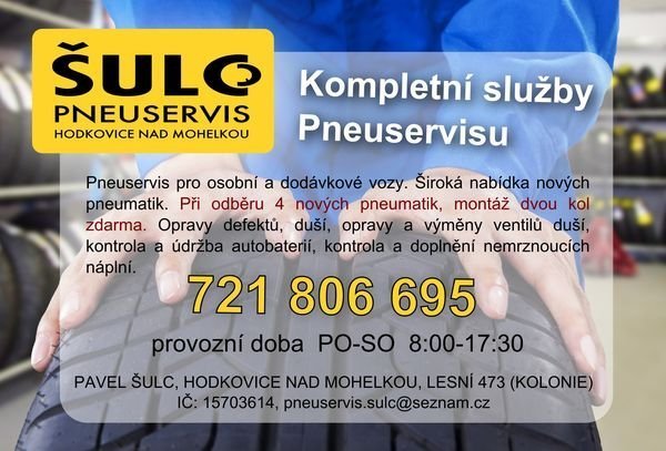 Autoservis pneuservis Šulc