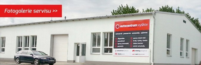 Autoservis, pneuservis, ruční čištění vozů, autopůjčovna, půjčovna střešních boxů a nosičů - pobočka Autocentrum Vyškov