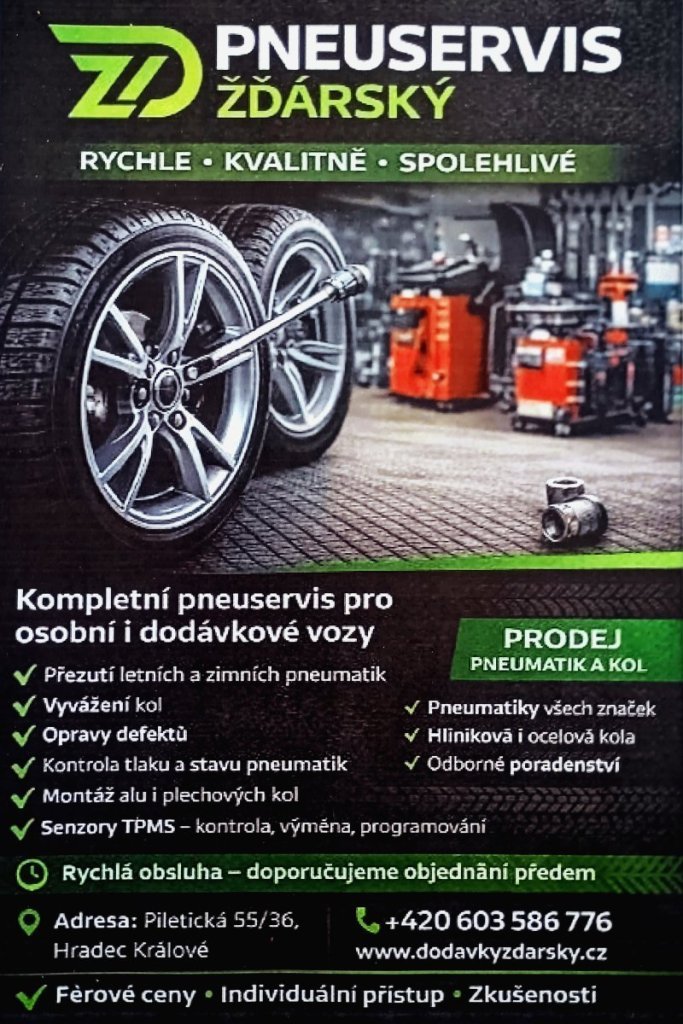 Nejlepší pneuservis v mém okolí v Městci Králové